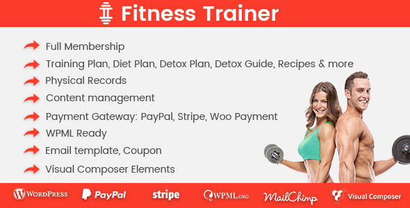 Fitness Trainer V1.3.5 Training Membership Plugin