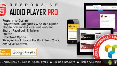 Html5 Audio Player Pro V2.0 Wpbakery Page Builder