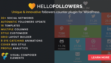Hello Followers V2.3 Social Counter Plugin For Wordpress