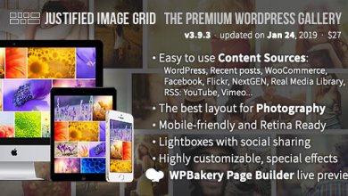 Justified Image Grid V3.9.5 Premium Wordpress Gallery