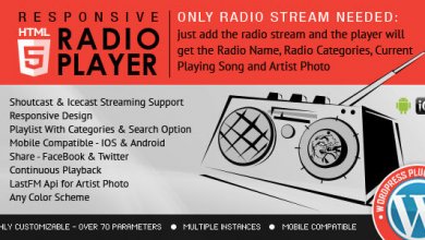 Radio Player Shoutcast & Icecast V3.3