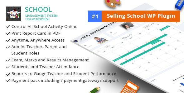 School Management System For Wordpress V57.0 Free Download