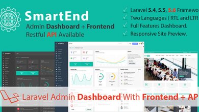 Smartend V5.0 Laravel Admin Dashboard With Frontend And Restful Api