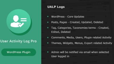 User Activity Log Pro For Wordpress V1.4