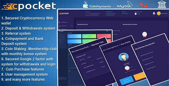 Cpocket Cryptocurrency Wallet V1.2 Free Download