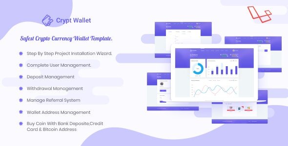 Cryptwallet Crypto Currency Web Wallet Pro V1.9