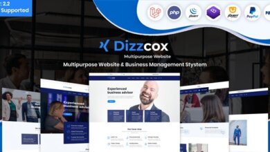 Dizzcox Multipurpose Website V2.2 Free Download