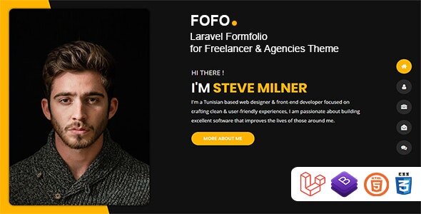 Fofo Laravel Formfolio For Freelancer & Agencies Theme V1.0.3
