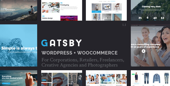 Gatsby Wordpress + Ecommerce Theme V1.5