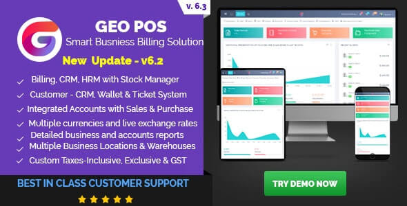 Geo Pos Point Of Sale, Billing And Stock Manager Application V 6.1