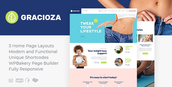 Gracioza | Weight Loss Company & Healthy Blog WordPress Theme v1.0.5