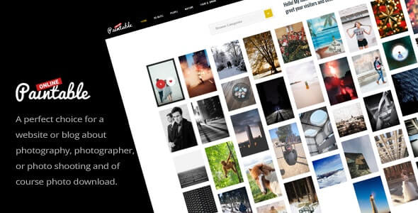Paintable - Photography and Blog / Photos Download WordPress Theme v2.4
