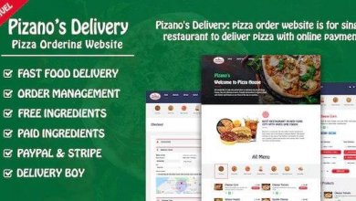 Pizano's Delivery Unlimited Pizza Order Website Free Download