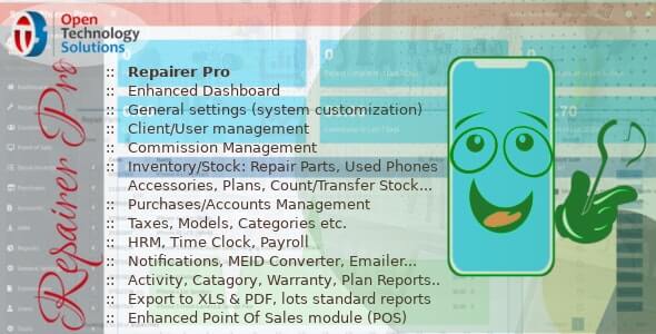 Repairer Pro Repairs, HRM CRM & much more v1.2 Free Download