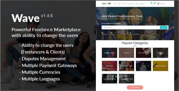 Wave Powerful Freelance Marketplace V1.7.7 Free Download