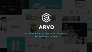 Arvo A Clever & Flexible Multipurpose Wordpress Theme V2.4 Free Download