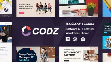 Codz Software & It Services Wordpress Theme V1.0.4 Free Download